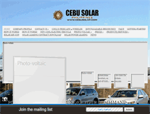 Tablet Screenshot of cebusolar.com